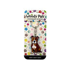 Wooden Staffy Keyring
