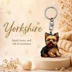 Wooden Yorkshire Keyring