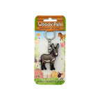 Wooden Donkey Keyring