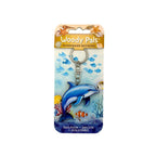 Wooden Dolphin Keyring