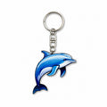 Wooden Dolphin Keyring