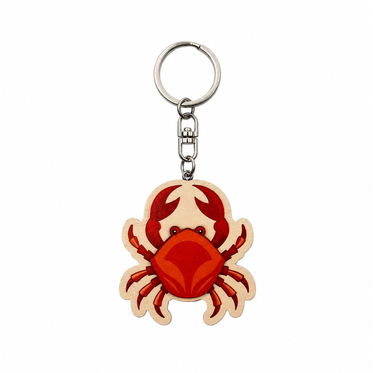 Wooden Crab Keyring