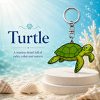Wooden Turtle Keyring
