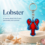 Wooden Lobster Keyring