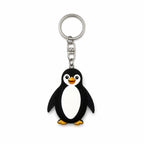 Wooden Penguin Keyring