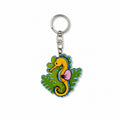 Wooden Seahorse Keyring