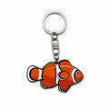 Wooden Clownfish Keyring