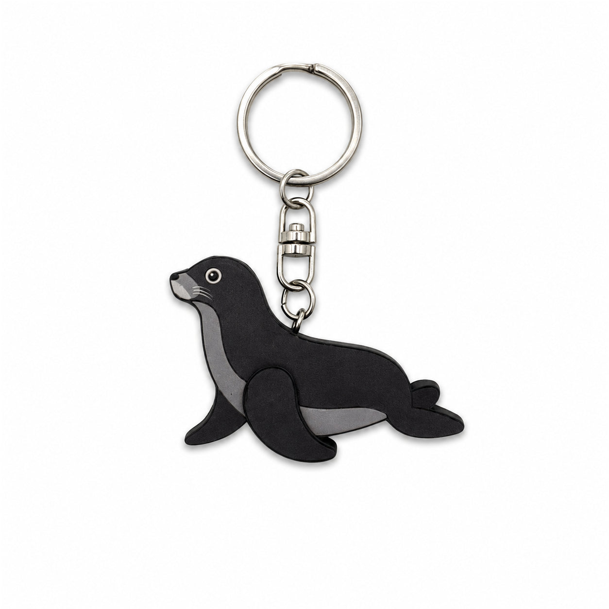 Wooden Sea Lion Keyring