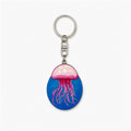 Wooden Jellyfish Keyring