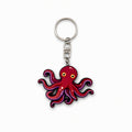 Wooden Octopus Keyring
