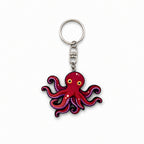 Wooden Octopus Keyring