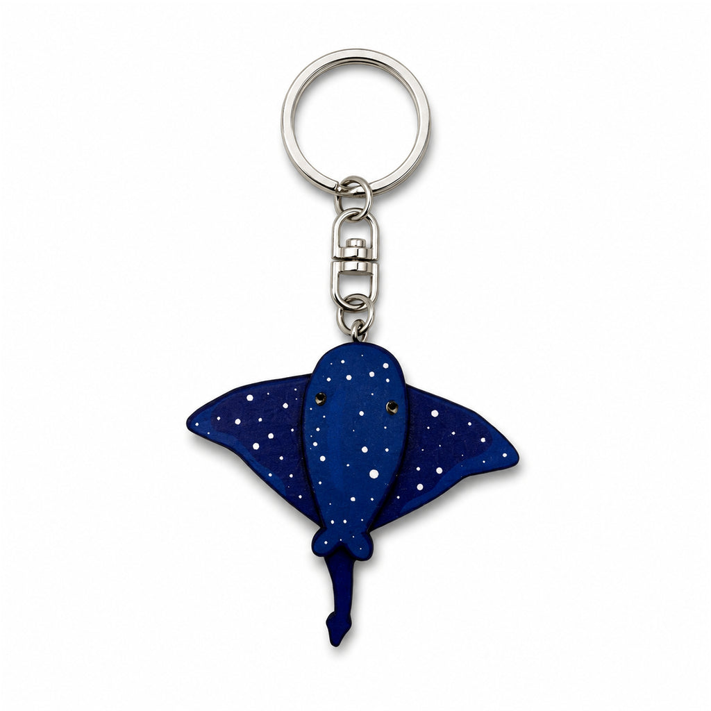 Wooden Stingray Keyring