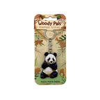 Wooden Panda Keyring
