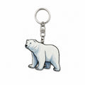 Wooden Polar Bear Keyring