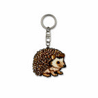 Wooden Hedgehog Keyring