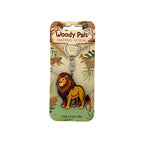 Wooden Lion Keyring
