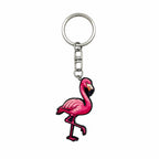 Wooden Flamingo Keyring