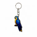 Wooden Blue Macaw Keyring