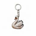 Wooden Swan Keyring