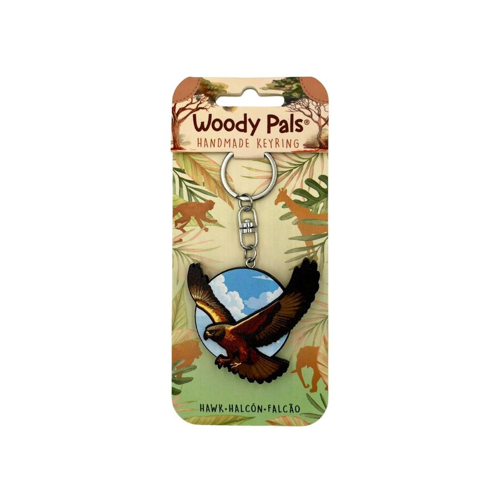 Wooden Falcon Keyring