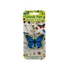 Wooden Blue Butterfly Keyring