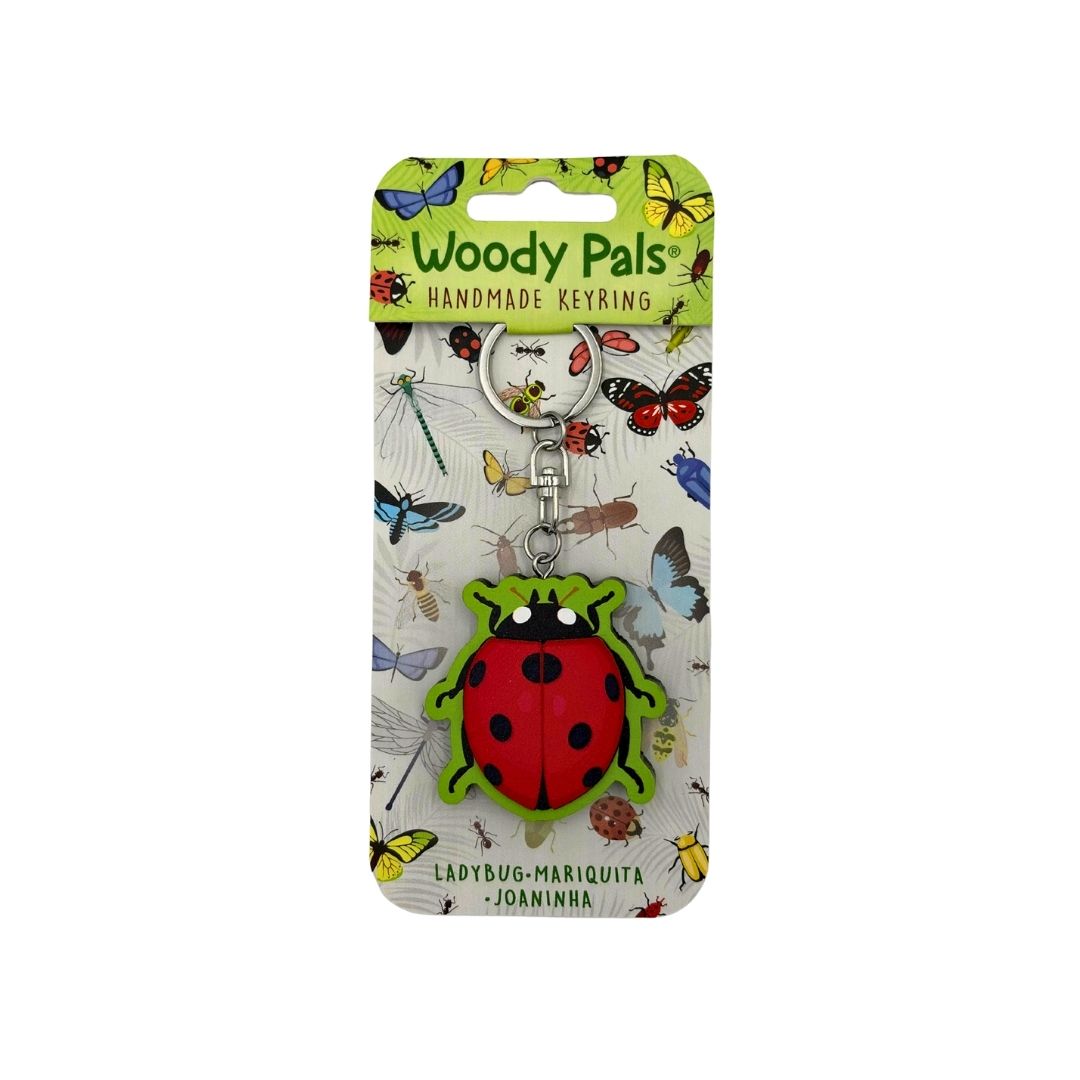 Wooden Ladybug Keyring