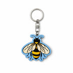 Wooden Bee Keyring