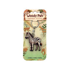 Wooden Zebra Keyring