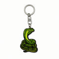 Wooden Snake Keyring