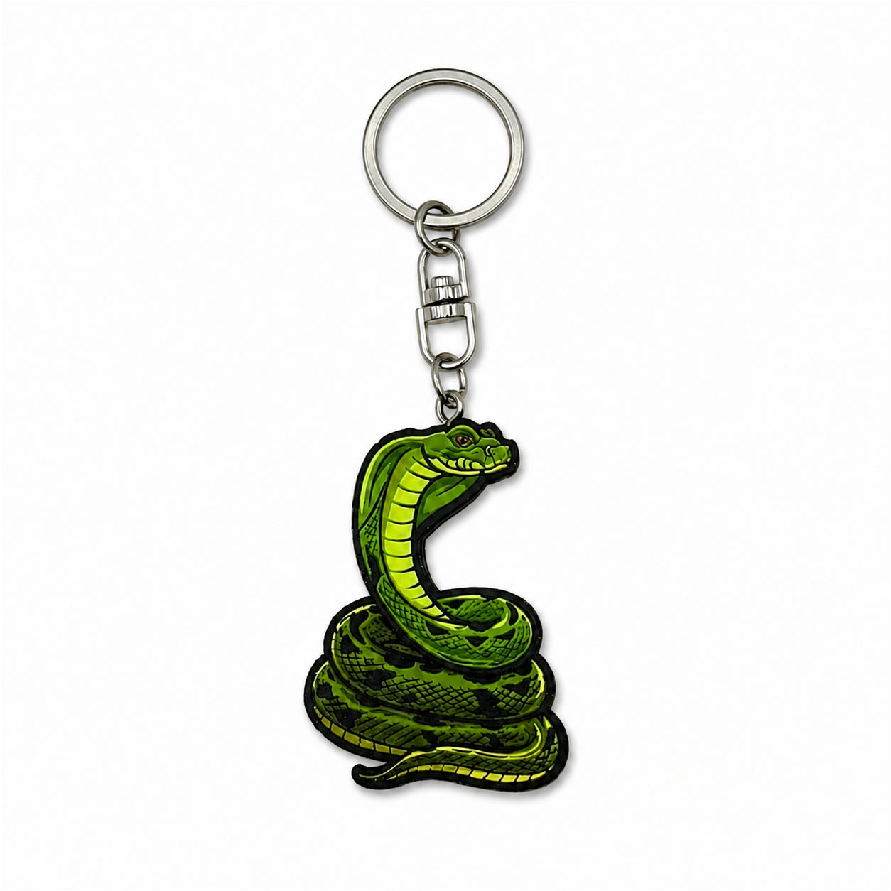 Wooden Snake Keyring
