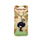Wooden Ostrich Keyring