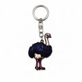 Wooden Ostrich Keyring