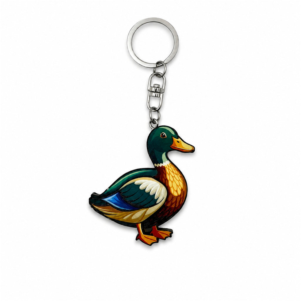 Wooden Duck Keyring