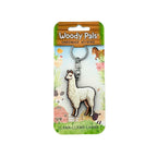 Wooden Llama Keyring